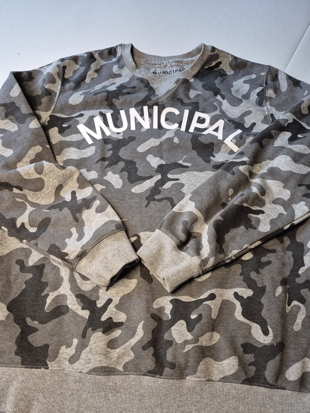 Gray Camo Crewneck Sweatshirt